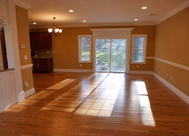family room before staging