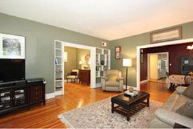 living room staging after