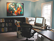 pristine home office