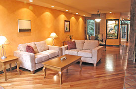 living room after staging