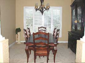Dining room before staging