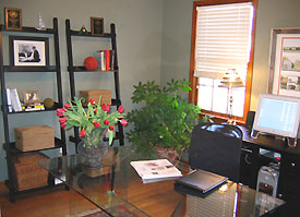 home office afterStyled and Sold home staging