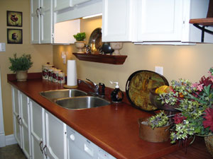 Kitchen after staging