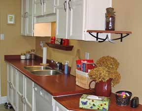 Kitchen before staging