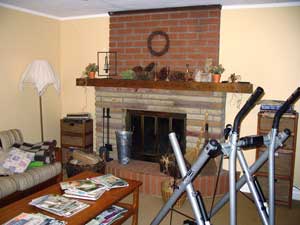 Recreation room before staging