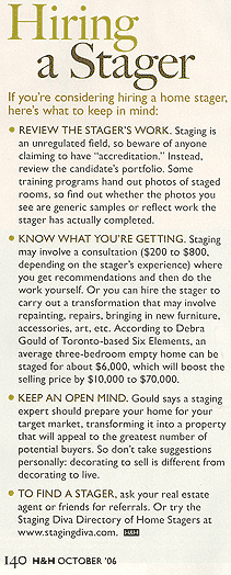 hiring a home stager